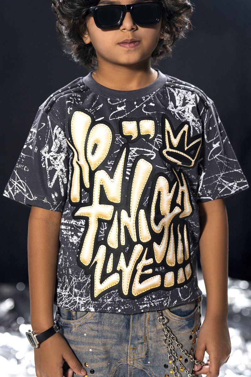 Finish Black Kids Tee