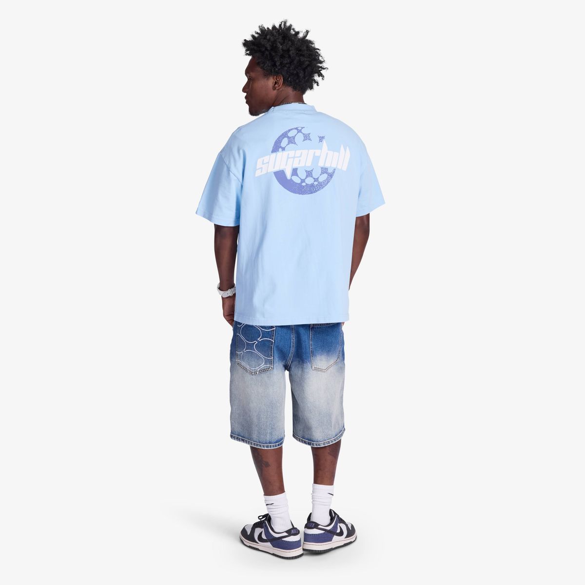 "STAR DEATH" T-SHIRT (BABY BLUE