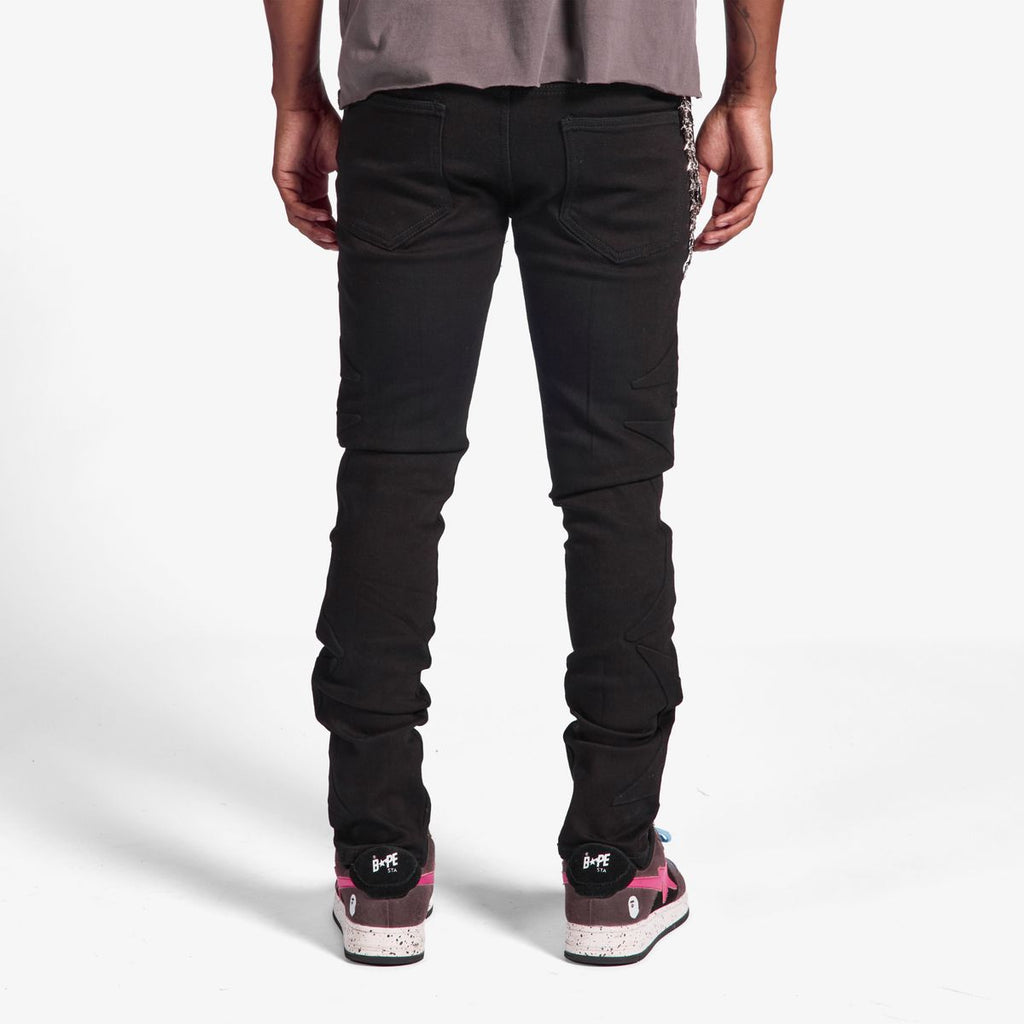 melle JEANS (JET BLACK) (ML26-SP