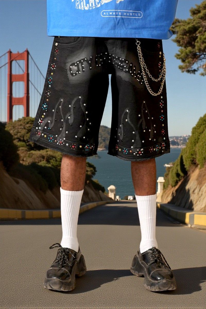 Dreams Embellished Double Waist Jorts (19455