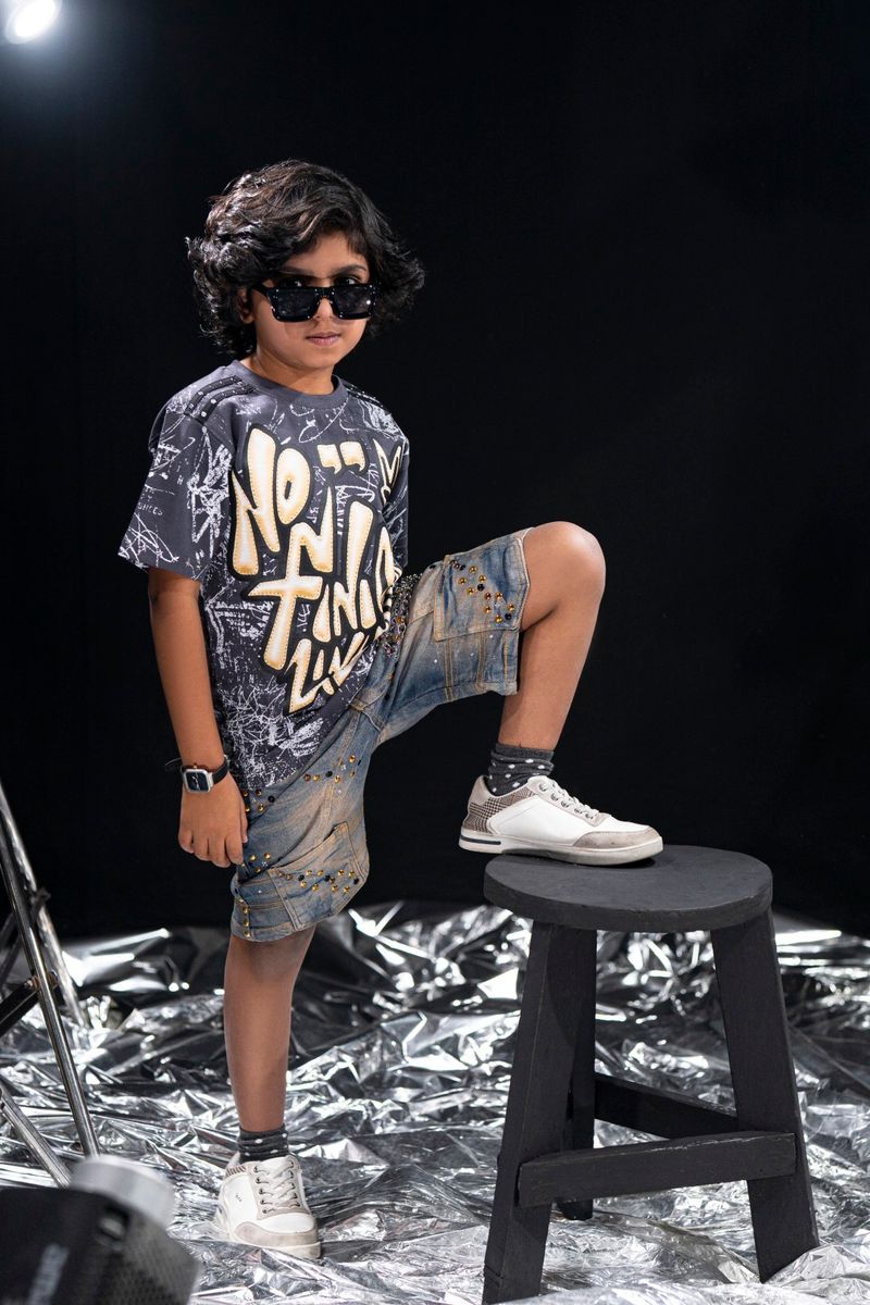Finish Black Kids Tee
