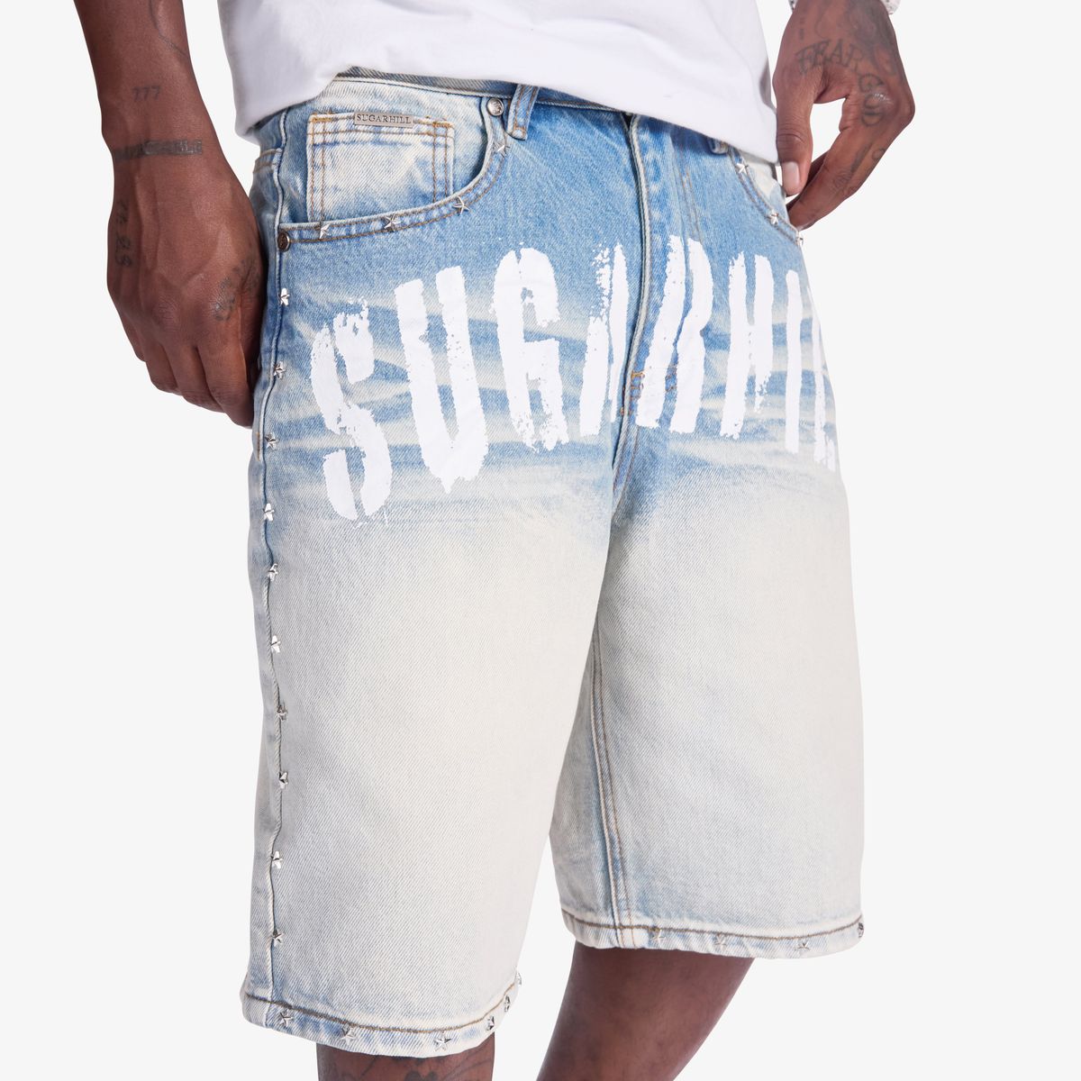 ALLAS” JORTS (LIGHT WASH)