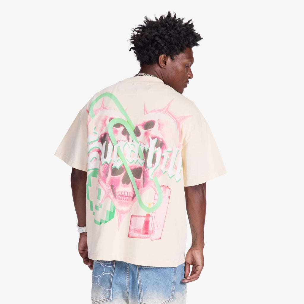 PAPERCLIP" T-SHIRT (CREAM) (SH26-SPR2