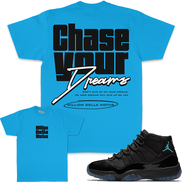 Chase Your Dreams - Turquoise Blue T-Shirts