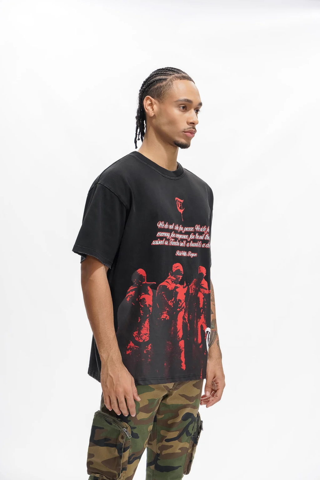 "INFANTRY" BLACK TEE