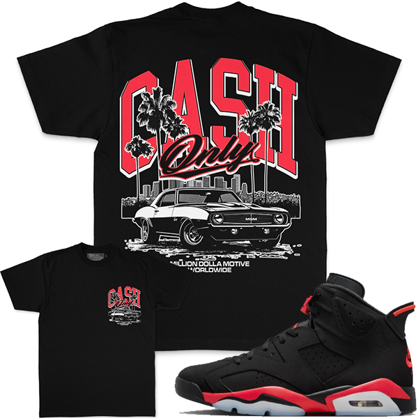 Cash Only Car Infrared - Black T-Shirts
